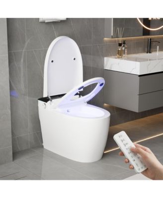 Smart Toilet With Instant pulse flushing | Antibacterial seat ring | Wireless remote control | Vortex flushing | Whole body waterproof
