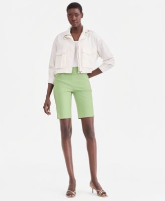 Women's Mid-Rise Pull-On Bermuda Shorts