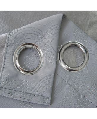 Oliva Gray Jansen Rubber Blackout Grommet Panel - 54x90" Grey