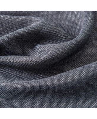 Oliva Gray Lucas Jacquard Blackout Grommet Panel - 52x84" Charcoal