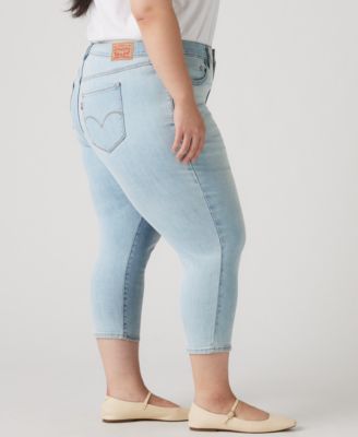 Plus Size 311 Shaping Skinny Capri Jeans