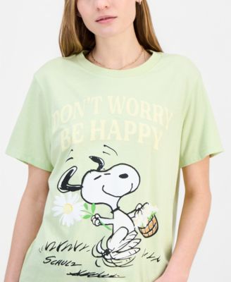 Juniors' Snoopy Be Happy Graphic T-Shirt