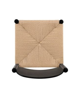 Streamdale Wooden Dining Chairs with Beige Paper Rope Seat, Set of 2