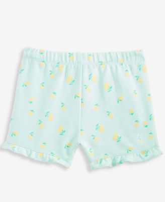 Girls' Toddler 2T-4T French Terry Lemon Toss Shorts