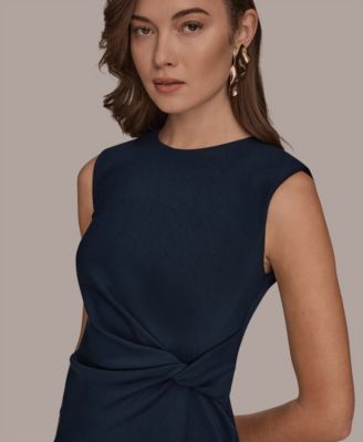 Women's Jewel-Neck Sheath Dress