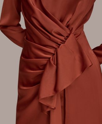 Women's Ruched Midi Dress