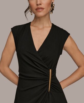 Women's V-Neck Midi Dress