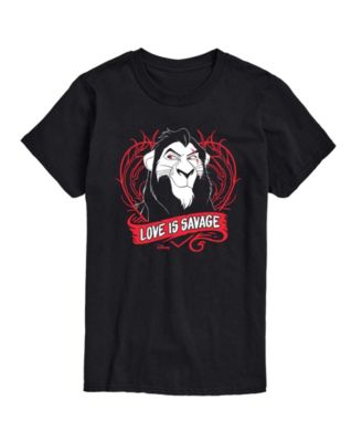 Men's Disney Villains Love Is Savage Printed Short-Sleeve Graphic T-Shirt