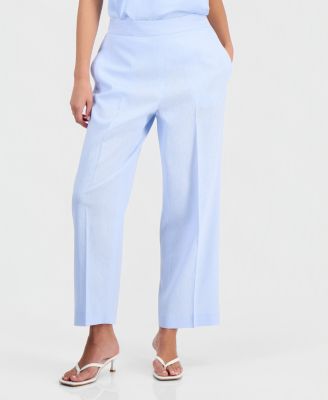 Women's Pull-On Linen-Blend Pants