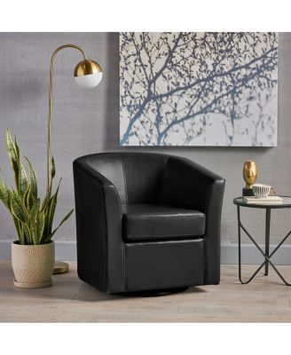 Streamdale Corley Club Chair: Swivel Barrel Chair for Statement Seating