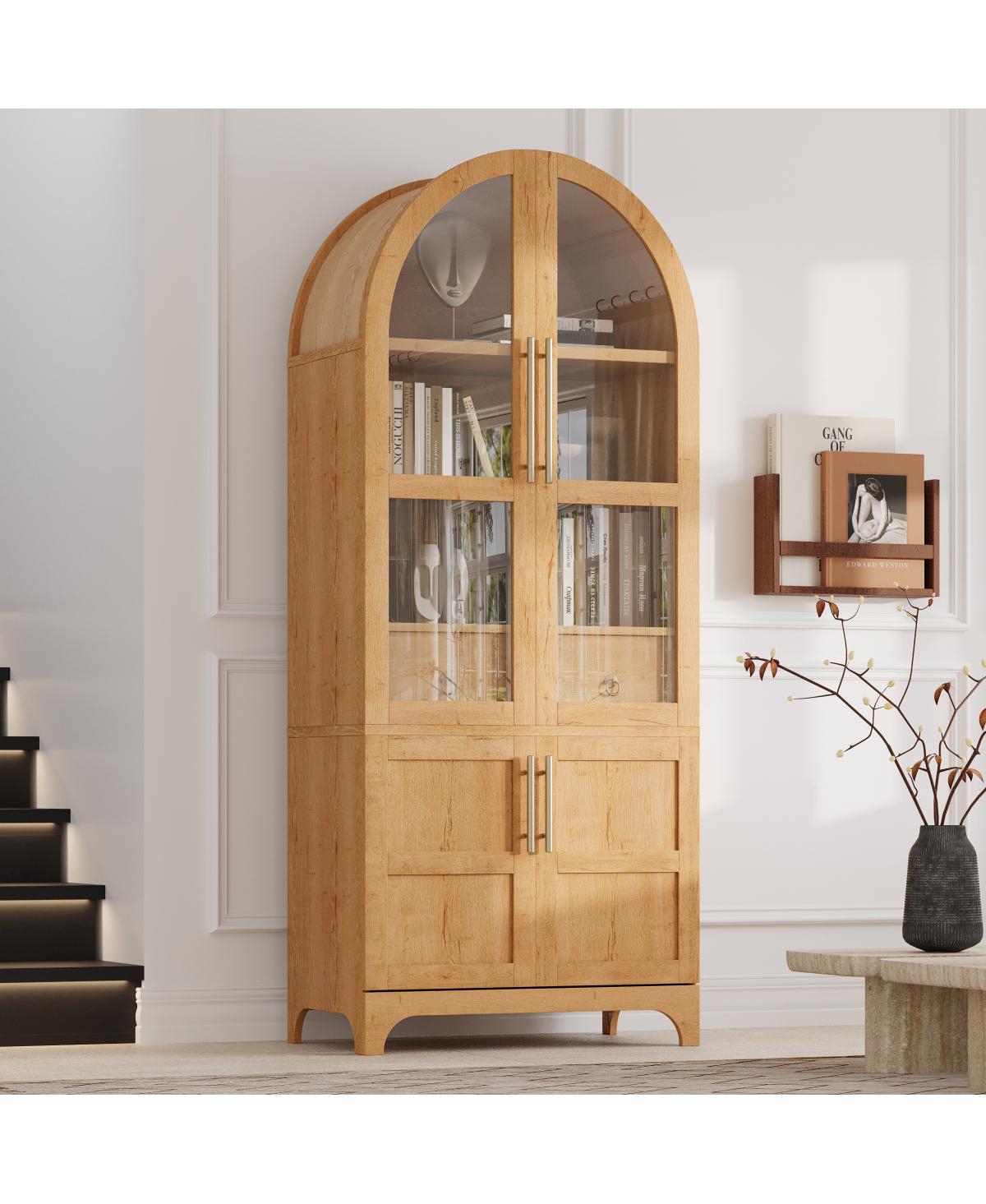 Streamdale Furniture 71" Arched Kitchen Pantry Cabinet