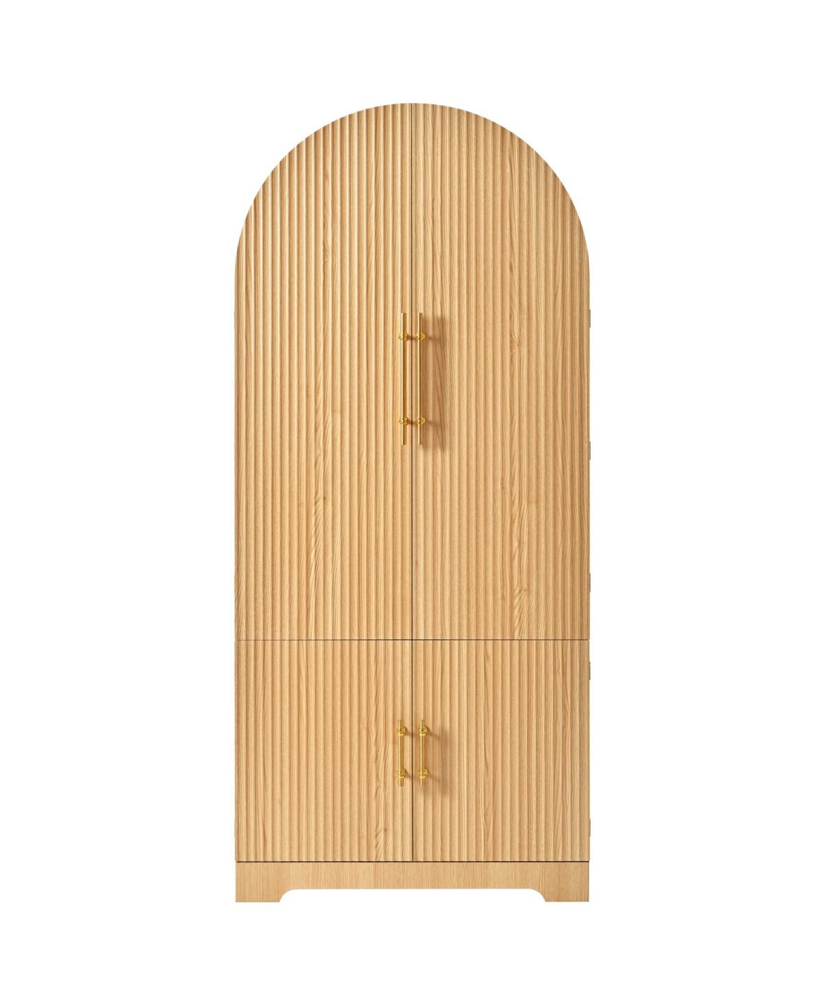 Streamdale Furniture 72" Arched Kitchen Pantry Cabinet with 8