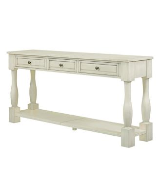  Console Table with Drawers and Shelf