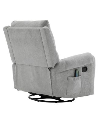 Manual Recliner Massage Chair w/ Side Storage Pocket