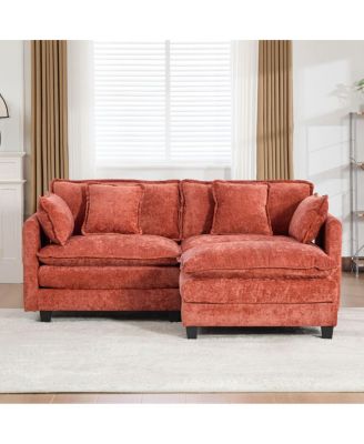 Streamdale Cloud Sofa LoveSeat (No Ottoman), Modern Sectional Couch, Orange