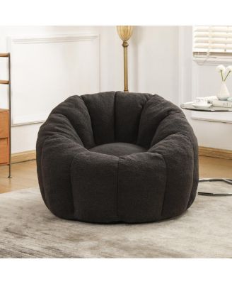  Bean Bag Chair Sofa with Armrests, Stuffed High-Density Foam Lazy Sofa for Adults
