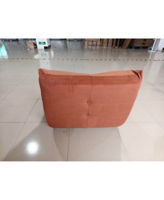 Luxury Orange Microfiber Accent Chair