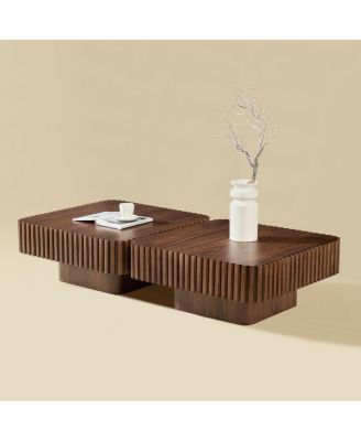 Modern Handcraft Drum Coffee Table