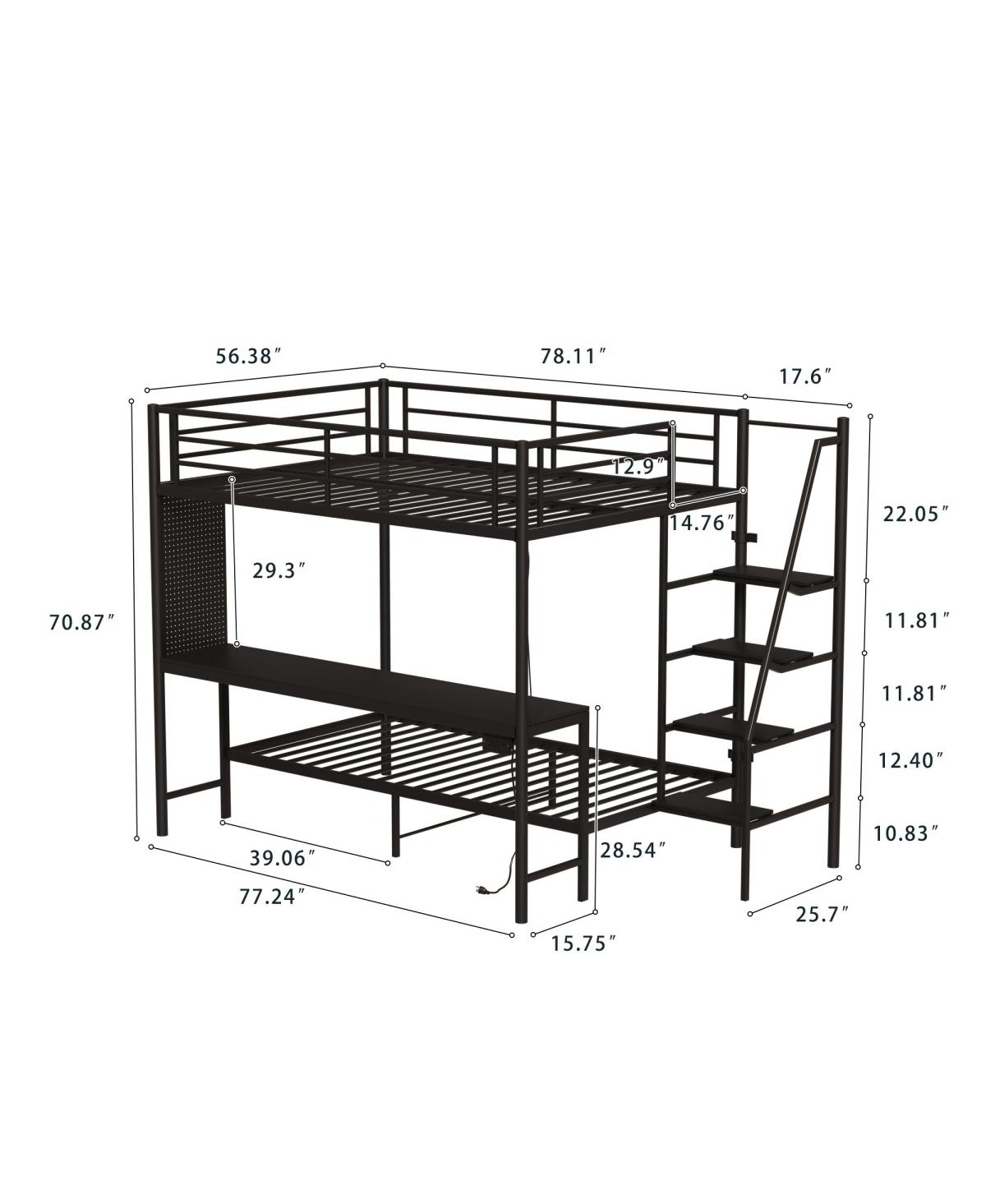Streamdale Furniture full size bunk bed with twin size