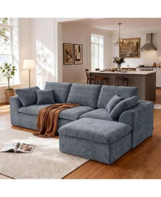 Streamdale Modern Corduroy Sectional Sofa for Living Room/Bedroom