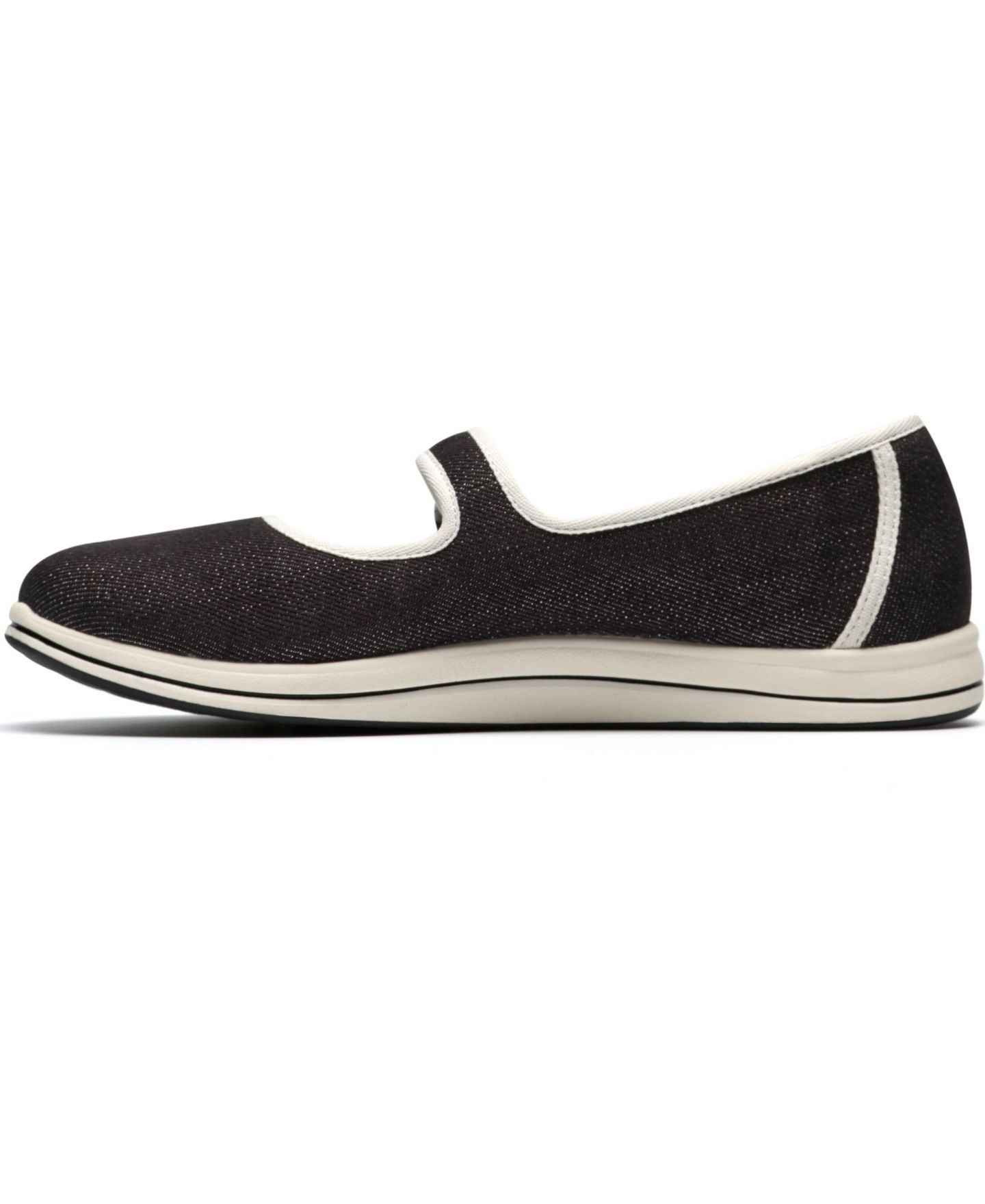 Женские балетки Clarks Breeze Janey с круглым носком, цвет: Чёрный — фото 6