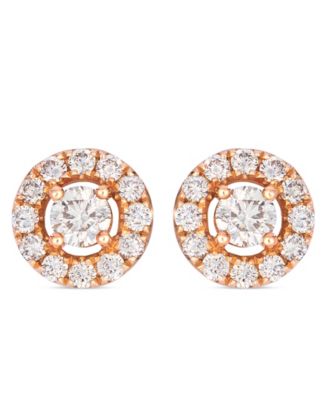 Nude Diamond (0.96 ct. t.w.) Earrings in 14k Strawberry Gold