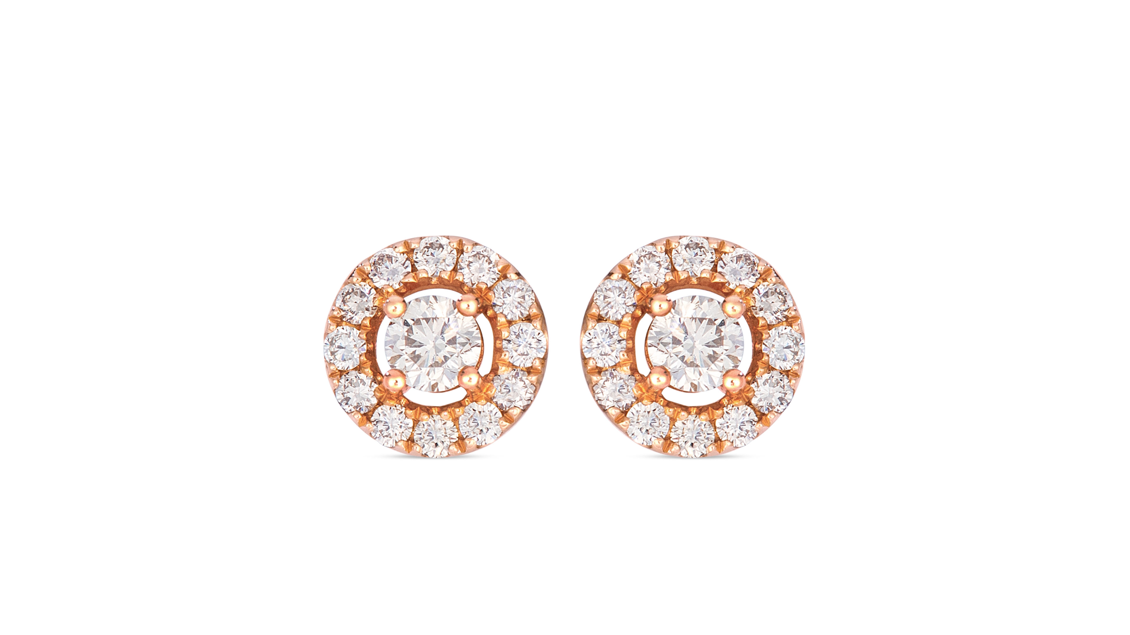 Le Vian Nude Diamond (0.96 ct. t.w.) Earrings in 14k Strawberry Gold
