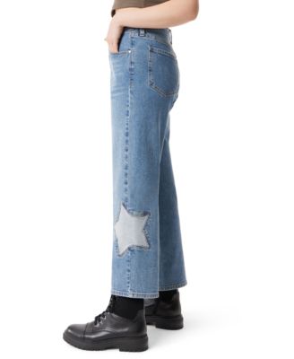 Juniors' Relaxed Straight Stars Jeans