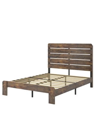Wood Platform Bed Frame, Queen, Noise Free, Easy Assembly, Storage