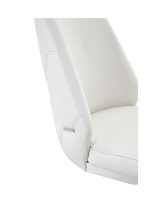 Modern PU Leather Dining Chair with Arched Back