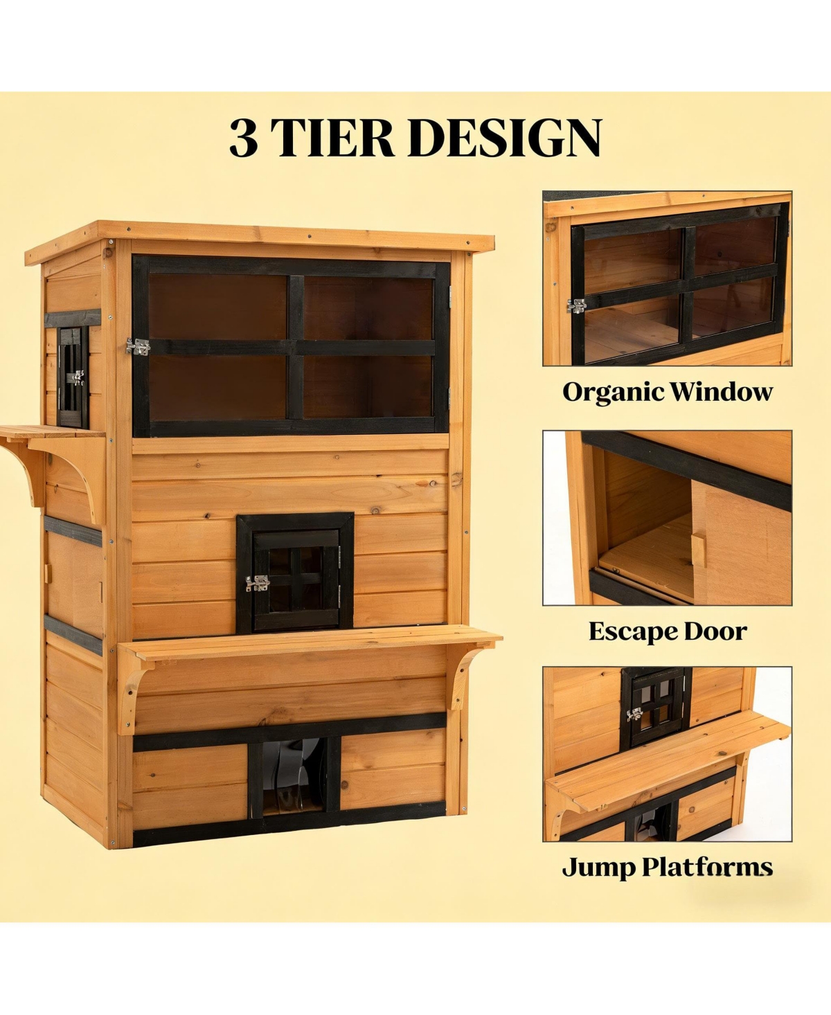 Zeus & Ruta Cat House Outdoor Cat House