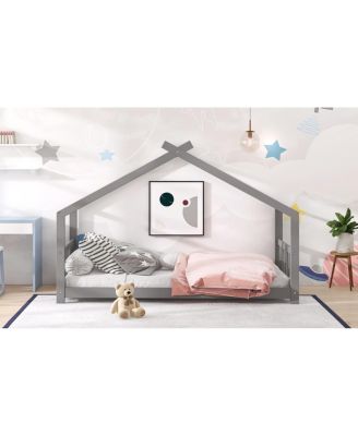 Twin Size House Bed Wood Bed