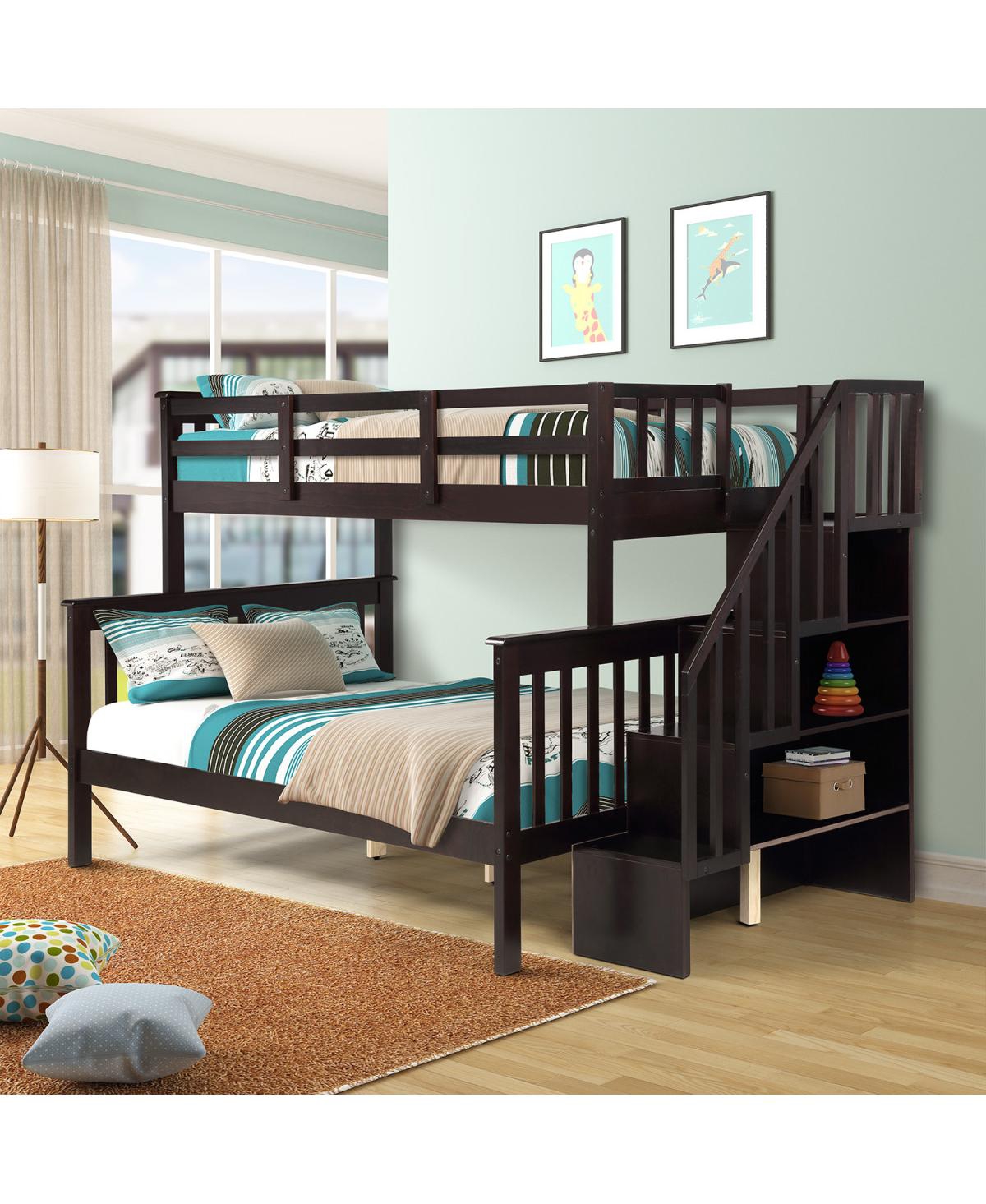 Streamdale Furniture Stairway Bunk Bed with Storage