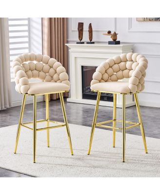 Puffy Bubble Chair Ball Chain Bar Stools