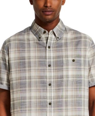 Men's Short-Sleeve Plaid Shirt