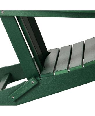 All-Weather Contoured Outdoor Poly Folding Adirondack Chair
