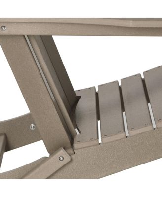 All-Weather Contoured Outdoor Poly Folding Adirondack Chair