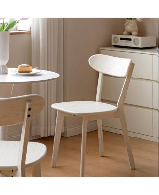  Solid Oak Dining Chair - Made in North America (47.5  55.5  78cm)