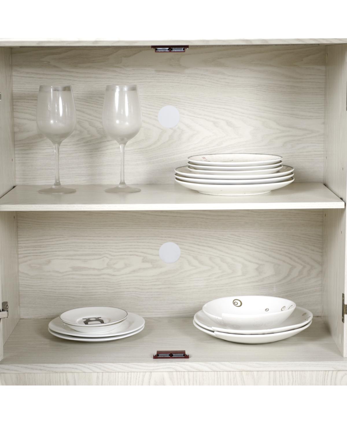 Streamdale Furniture Storage Cabinet with 3 Mirrored Doors & Adjustable Shelves