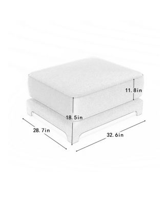 Exquisite Chenille Sofa with Tufted Arms and Lumbar Support