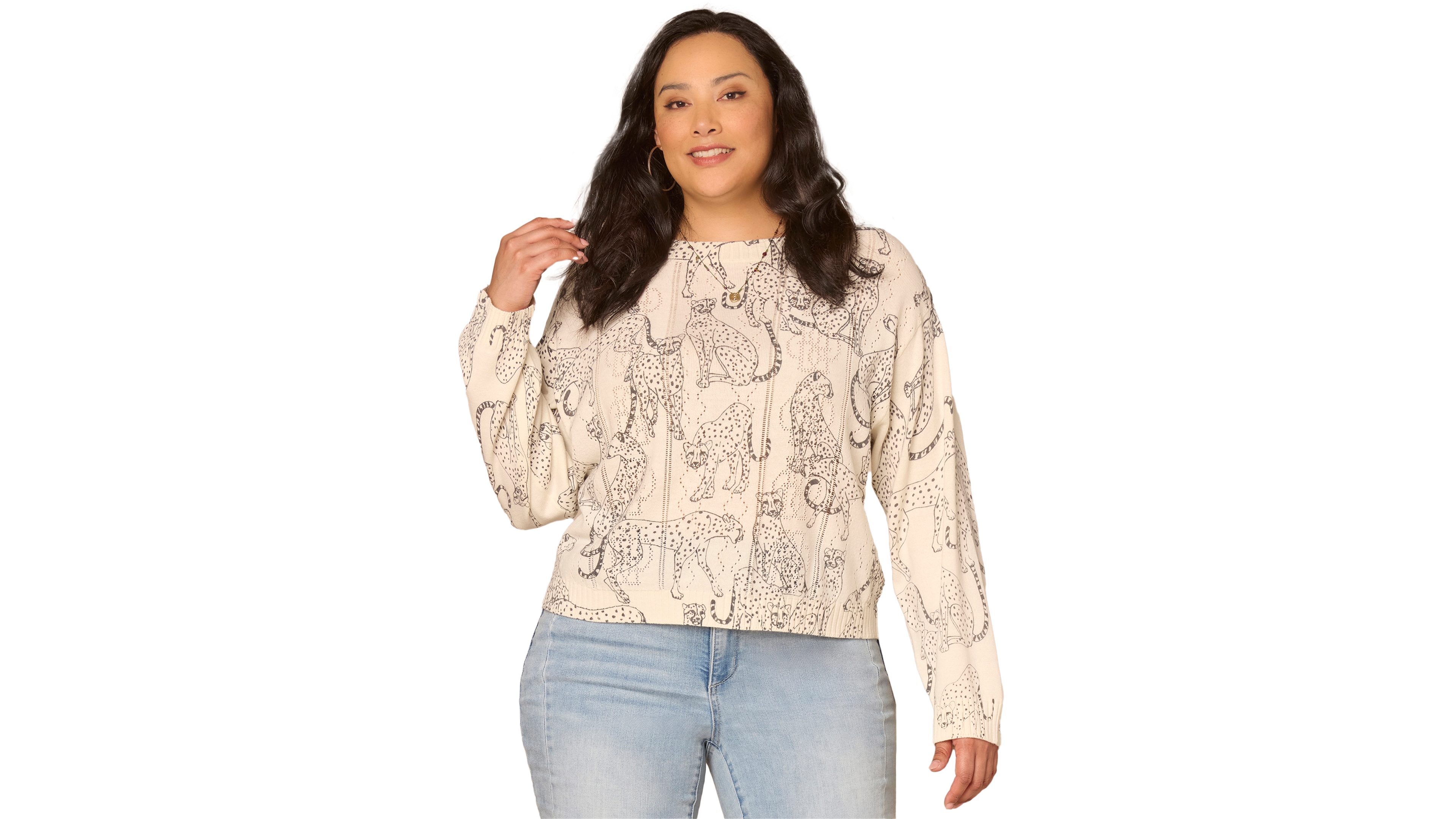 Democracy Plus Long-Straight Sleeve Sweater