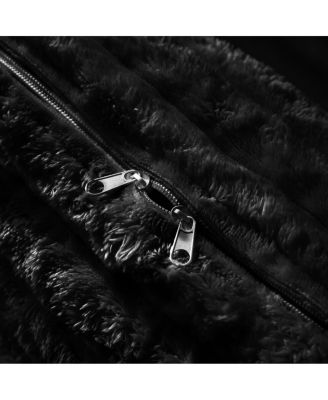 Streamdale Plush Corduroy Ottoman - Black