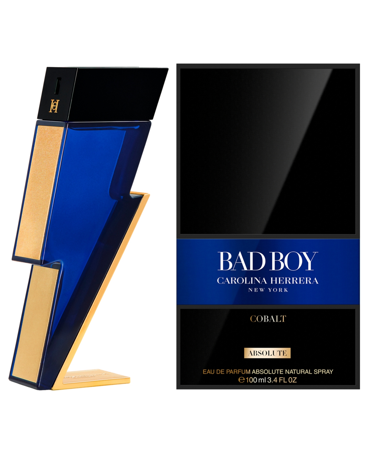 Carolina Herrera Bad Boy Cobalt Absolute Parfum Spray, 3.4 oz.
