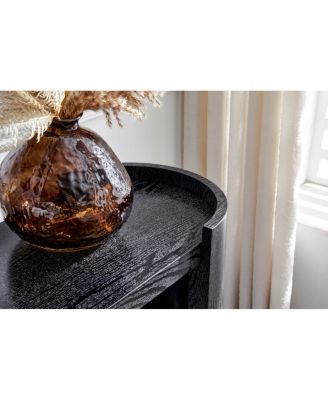 curved foyer table - minimalist entrance sofa side table