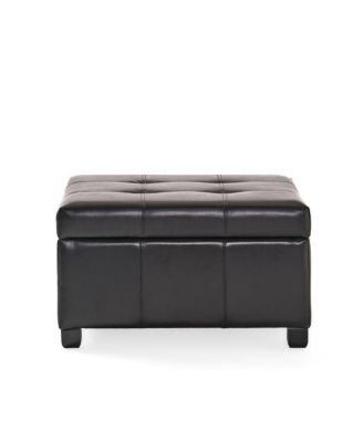 Richmond Storage Ottoman with Faux Leather Exterior