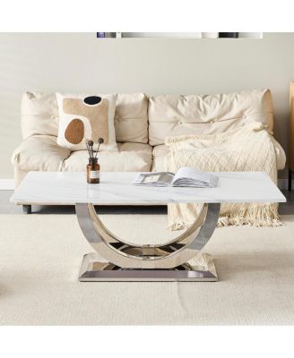 Modern Marble Pattern Coffee Table