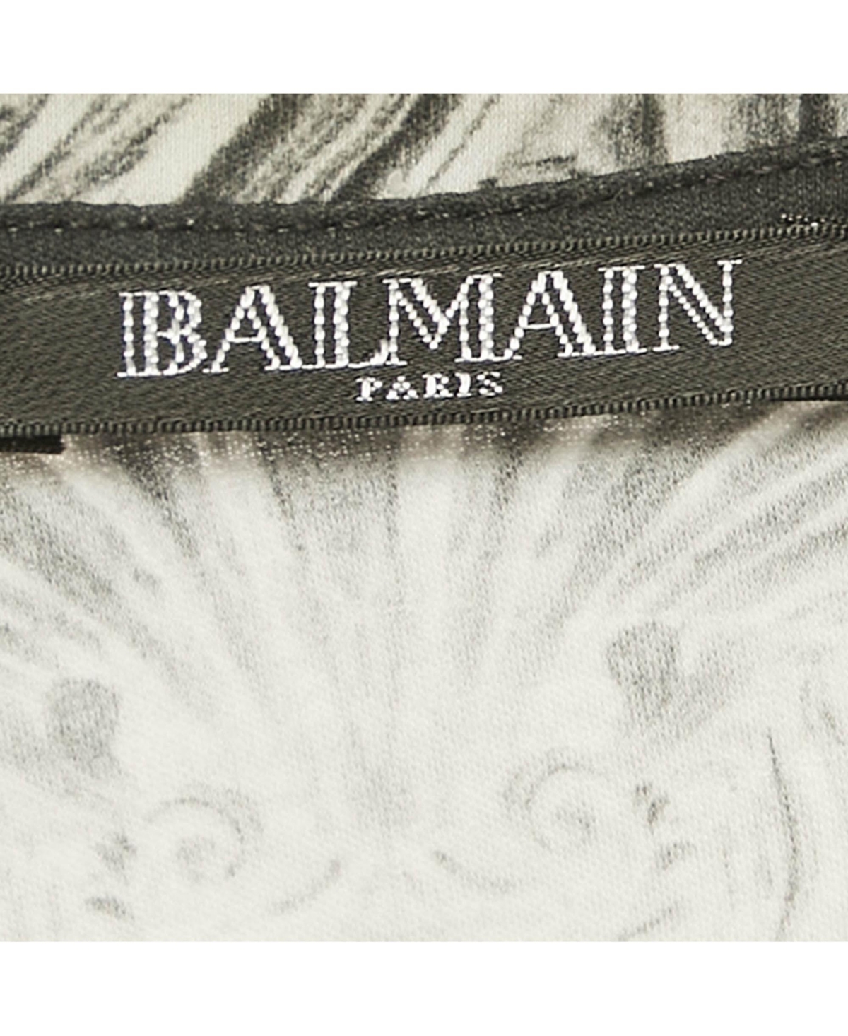 Pre-Owned Balmain Women's Black Print Cotton Sleeveless Top