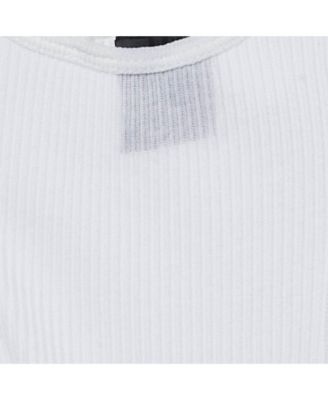 Women's White Rib Knit Tank Top