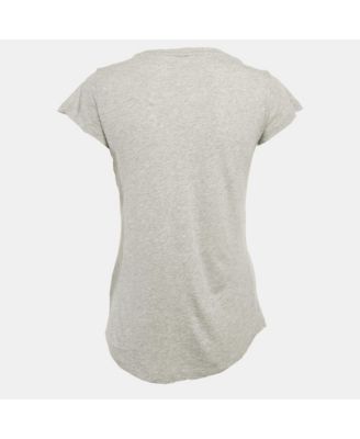 Women's Grey Jersey Skinny Rnr Strass Top