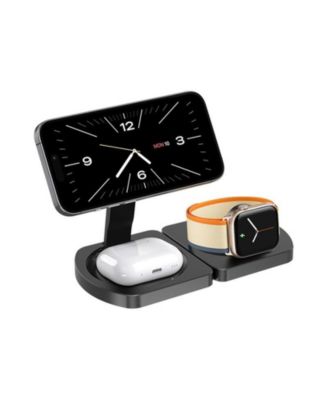 3-in-1 Wireless Charger for Apple iPhone with Charging Port - Portable Foldable Charger for iWatch iPhone and Earphones